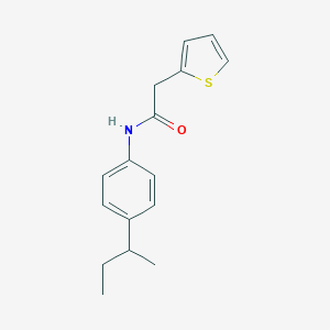 molecular formula C16H19NOS B430305 N-(4-sec-butylphenyl)-2-thien-2-ylacetamide 