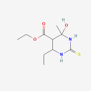 ethyl 6-ethyl-4-hydroxy-4-methyl-2-thioxohexahydropyrimidine-5-carboxylate