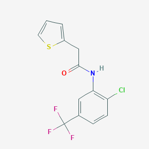N-[2-chloro-5-(trifluoromethyl)phenyl]-2-(thiophen-2-yl)acetamide