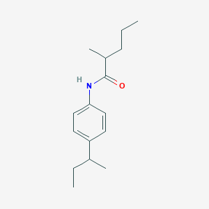 molecular formula C16H25NO B430310 N-(4-sec-butylphenyl)-2-methylpentanamide 