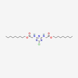 molecular formula C25H44ClN5O4 B4303117 dinonyl 2,2'-[(6-chloro-1,3,5-triazine-2,4-diyl)diimino]diacetate 