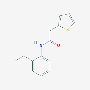 molecular formula C14H15NOS B430319 N-(2-ethylphenyl)-2-(thiophen-2-yl)acetamide CAS No. 349426-88-6