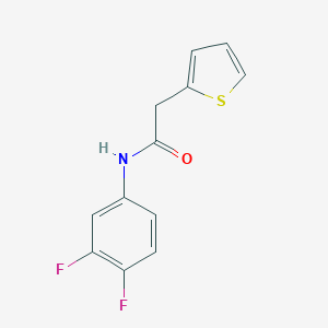 molecular formula C12H9F2NOS B430321 N-(3,4-difluorophenyl)-2-thien-2-ylacetamide CAS No. 349089-04-9
