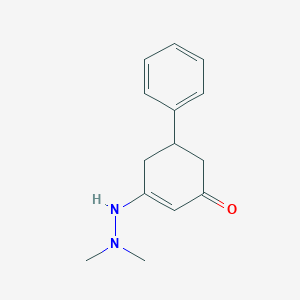 molecular formula C14H18N2O B4303223 3-(2,2-dimethylhydrazino)-5-phenylcyclohex-2-en-1-one 