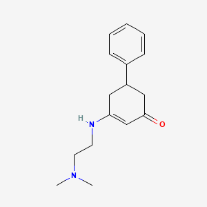 molecular formula C16H22N2O B4303224 3-{[2-(dimethylamino)ethyl]amino}-5-phenylcyclohex-2-en-1-one 