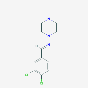 molecular formula C12H15Cl2N3 B430324 N-(3,4-dichlorobenzylidene)-N-(4-methyl-1-piperazinyl)amine 