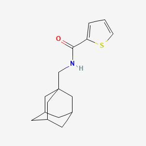 molecular formula C16H21NOS B4303285 N-(1-adamantylmethyl)thiophene-2-carboxamide 