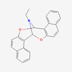 molecular formula C24H19NO2 B4303438 25-ethyl-12,24-dioxa-25-azahexacyclo[11.11.1.0~2,11~.0~3,8~.0~14,23~.0~15,20~]pentacosa-2,3,5,7,8,10,14,15,17,19,20,22-dodecaene 