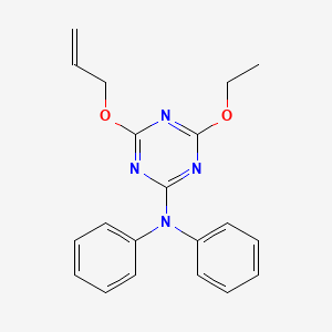 molecular formula C20H20N4O2 B4303477 4-(allyloxy)-6-ethoxy-N,N-diphenyl-1,3,5-triazin-2-amine 