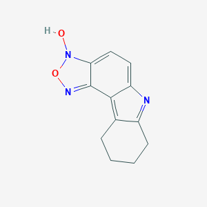 molecular formula C12H11N3O2 B430348 7,8,9,10-tetrahydro-6H-[1,2,5]oxadiazolo[3,4-c]carbazole 3-oxide 