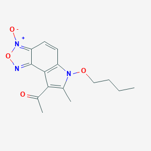 1-(6-butoxy-7-methyl-3-oxido-6H-[1,2,5]oxadiazolo[3,4-e]indol-8-yl)ethanone