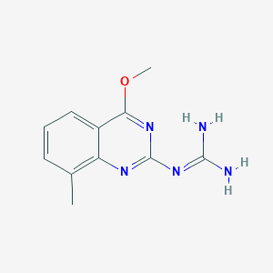 2-(4-Methoxy-8-methylquinazolin-2-yl)guanidine