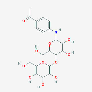 molecular formula C20H29NO11 B4303522 N-(4-acetylphenyl)-4-O-hexopyranosylhexopyranosylamine 