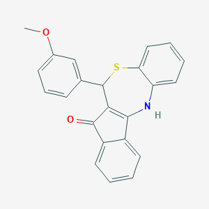 11-(3-Methoxy-phenyl)-5,11-dihydro-10-thia-5-aza-dibenzo[a,g]azulen-12-one