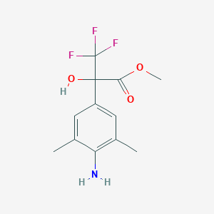 molecular formula C12H14F3NO3 B4303568 methyl 2-(4-amino-3,5-dimethylphenyl)-3,3,3-trifluoro-2-hydroxypropanoate 