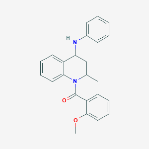 molecular formula C24H24N2O2 B430361 1-(2-methoxybenzoyl)-2-methyl-N-phenyl-1,2,3,4-tetrahydroquinolin-4-amine 