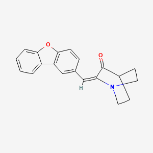molecular formula C20H17NO2 B4303631 2-(dibenzo[b,d]furan-2-ylmethylene)quinuclidin-3-one 
