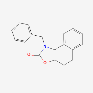 molecular formula C20H21NO2 B4303736 1-benzyl-3a,9b-dimethyl-3a,4,5,9b-tetrahydronaphtho[1,2-d][1,3]oxazol-2(1H)-one 