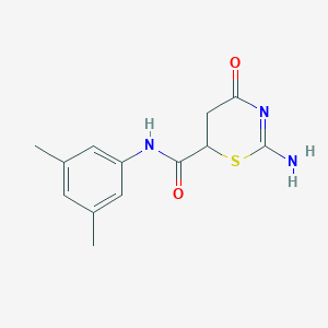 molecular formula C13H15N3O2S B430376 2-amino-N-(3,5-dimethylphenyl)-4-oxo-5,6-dihydro-4H-1,3-thiazine-6-carboxamide 