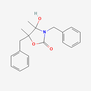 molecular formula C19H21NO3 B4303819 3,5-dibenzyl-4-hydroxy-4,5-dimethyl-1,3-oxazolidin-2-one 