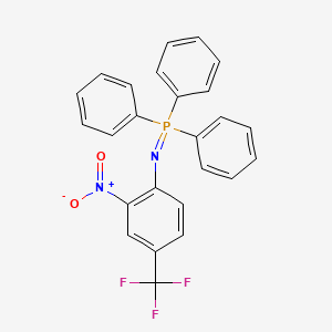 molecular formula C25H18F3N2O2P B4303903 N-[2-nitro-4-(trifluoromethyl)phenyl]-P,P,P-triphenylphosphine imide 