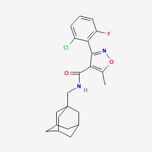 N-(1-adamantylmethyl)-3-(2-chloro-6-fluorophenyl)-5-methylisoxazole-4-carboxamide