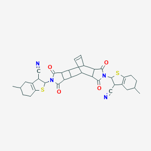 molecular formula C34H34N4O4S2 B430416 e-3-Carbonitrile 