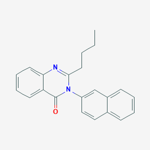 molecular formula C22H20N2O B430418 2-Butyl-3-naphthalen-2-ylquinazolin-4-one CAS No. 428446-61-1