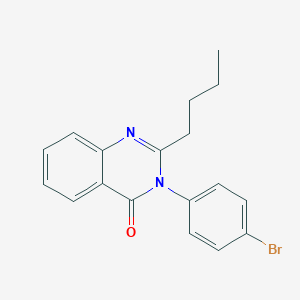 molecular formula C18H17BrN2O B430423 3-(4-Bromophenyl)-2-butylquinazolin-4-one CAS No. 383899-34-1