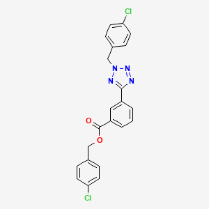 molecular formula C22H16Cl2N4O2 B4304264 4-chlorobenzyl 3-[2-(4-chlorobenzyl)-2H-tetrazol-5-yl]benzoate 
