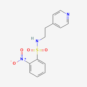 molecular formula C13H13N3O4S B4304392 2-nitro-N-(2-pyridin-4-ylethyl)benzenesulfonamide 