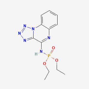 molecular formula C12H15N6O3P B4304437 diethyl tetrazolo[1,5-a]quinoxalin-4-ylamidophosphate 