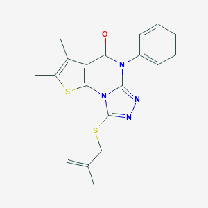 molecular formula C19H18N4OS2 B430455 Cambridge id 6644173 