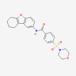 molecular formula C23H24N2O5S B4304577 4-(morpholin-4-ylsulfonyl)-N-(6,7,8,9-tetrahydrodibenzo[b,d]furan-2-yl)benzamide 