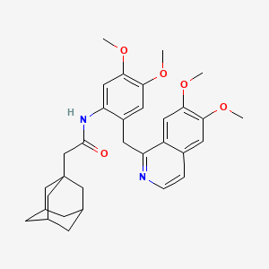 molecular formula C32H38N2O5 B4304586 2-(1-adamantyl)-N-{2-[(6,7-dimethoxyisoquinolin-1-yl)methyl]-4,5-dimethoxyphenyl}acetamide 