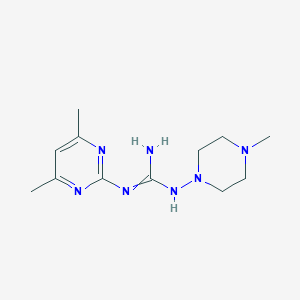 molecular formula C12H21N7 B430480 Cambridge id 6115133 