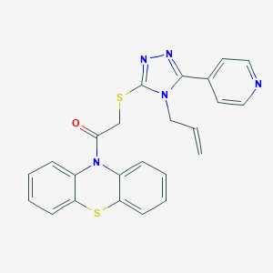 1-Phenothiazin-10-yl-2-[(4-prop-2-enyl-5-pyridin-4-yl-1,2,4-triazol-3-yl)sulfanyl]ethanone