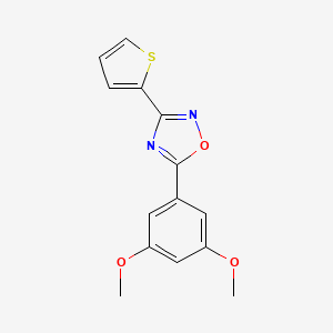 5-(3,5-dimethoxyphenyl)-3-(2-thienyl)-1,2,4-oxadiazole