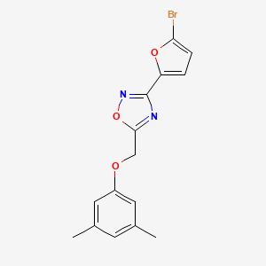 molecular formula C15H13BrN2O3 B4304864 3-(5-bromo-2-furyl)-5-[(3,5-dimethylphenoxy)methyl]-1,2,4-oxadiazole 