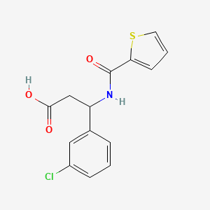 molecular formula C14H12ClNO3S B4304885 3-(3-chlorophenyl)-3-[(2-thienylcarbonyl)amino]propanoic acid 