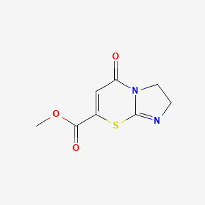 molecular formula C8H8N2O3S B4304978 methyl 5-oxo-2,3-dihydro-5H-imidazo[2,1-b][1,3]thiazine-7-carboxylate 