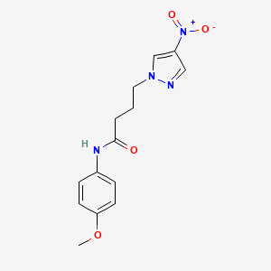 N-(4-methoxyphenyl)-4-(4-nitro-1H-pyrazol-1-yl)butanamide