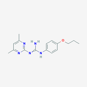 2-(4,6-Dimethylpyrimidin-2-yl)-1-(4-propoxyphenyl)guanidine