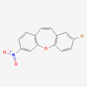 molecular formula C14H8BrNO3 B4305279 2-bromo-7-nitrodibenzo[b,f]oxepine 