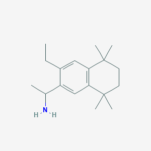 molecular formula C18H29N B430531 1-(3-Ethyl-5,5,8,8-tetramethyl-5,6,7,8-tetrahydronaphthalen-2-yl)ethanamine 