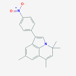 molecular formula C21H20N2O2 B430539 1-{4-nitrophenyl}-4,4,6,8-tetramethyl-4H-pyrrolo[3,2,1-ij]quinoline CAS No. 352660-22-1