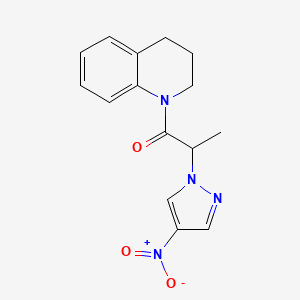 1-[2-(4-nitro-1H-pyrazol-1-yl)propanoyl]-1,2,3,4-tetrahydroquinoline