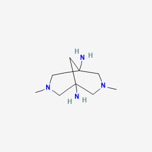 molecular formula C9H20N4 B4305421 3,7-dimethyl-3,7-diazabicyclo[3.3.1]nonane-1,5-diamine 