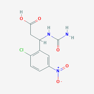 3-[(aminocarbonyl)amino]-3-(2-chloro-5-nitrophenyl)propanoic acid