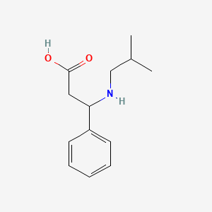 molecular formula C13H19NO2 B4305512 3-(isobutylamino)-3-phenylpropanoic acid 